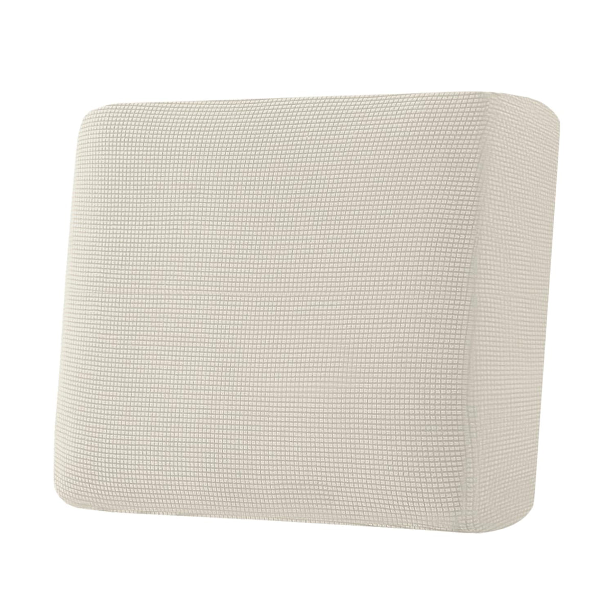H.VERSAILTEX Super Stretch Individual Seat Cushion/Couch Slipcover Sets Thick Jacquard Textured Twill Fabric (3 Piece Sofa Covers, Sand)