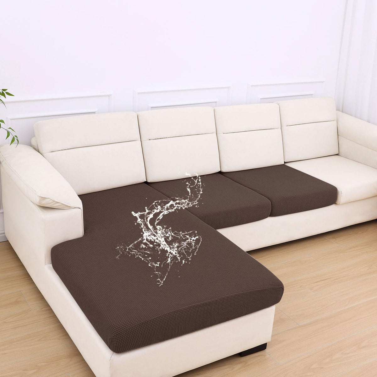 hyha Waterproof Couch Cushion Covers for Pets, Non Slip Sofa Seat Cover