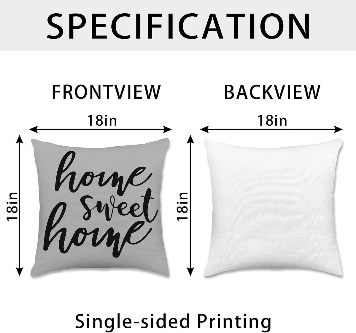 Hexagram Throw Pillow Covers 18x18, Gray Outdoor Pillow Covers Set of 4