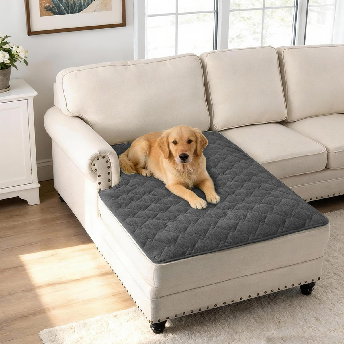 H.VERSAILTEX Couch Cover for Dogs, Non-Slip Washable Pet Sofa Protector