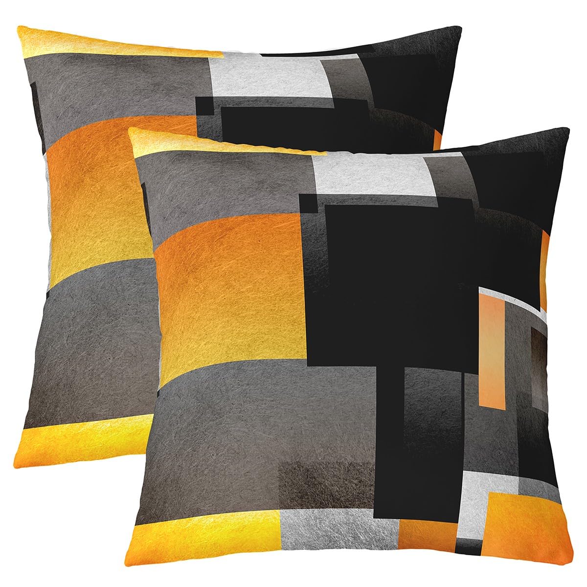 Feelyou Throw Geometric Square Pillow Covers 18x18 Inches