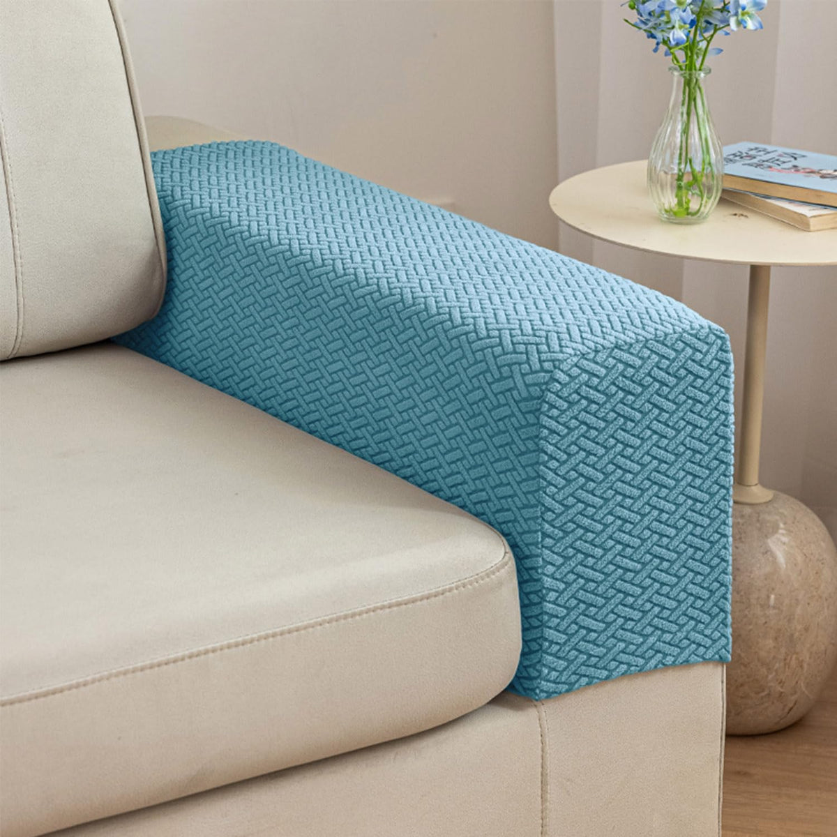Sofa Covers Couch Covers for Sofa Pet Friendly Couch Cushion Covers Universal Sofa Covers Washable Stretch Slipcovers for Sectional Sofa (Texture Light Gray,Large Single Seat Cover)