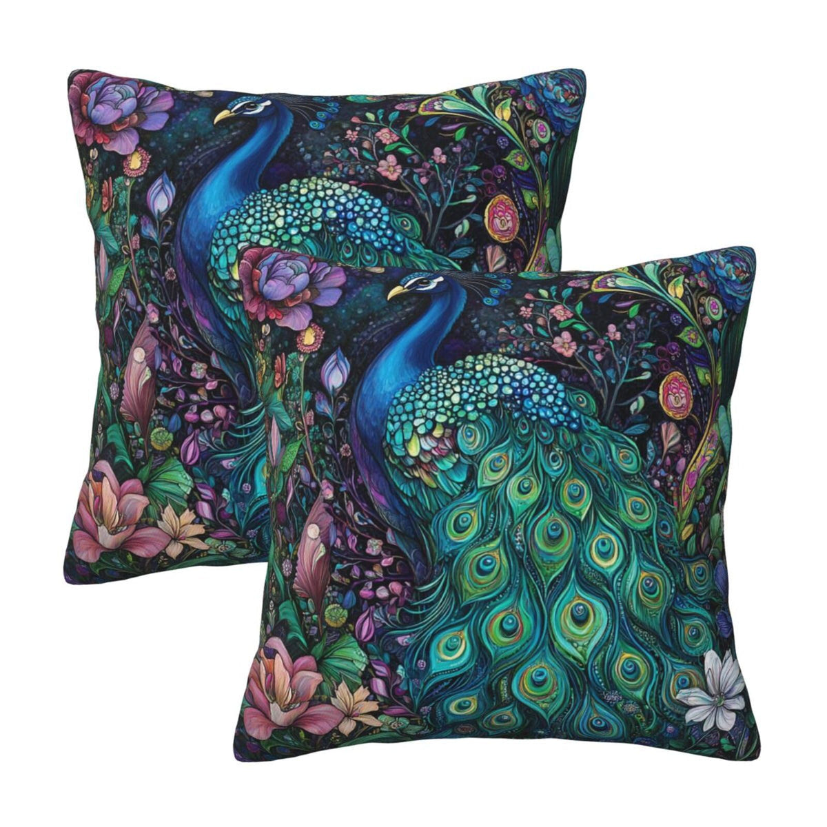 Landscape Throw Pillow Covers 18x18 Inch Set of 2 Western Decorative Cushion Cases for Couch Living Room Bedroom