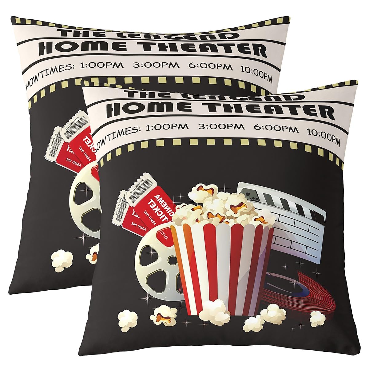 Feelyou Throw Geometric Square Pillow Covers 18x18 Inches