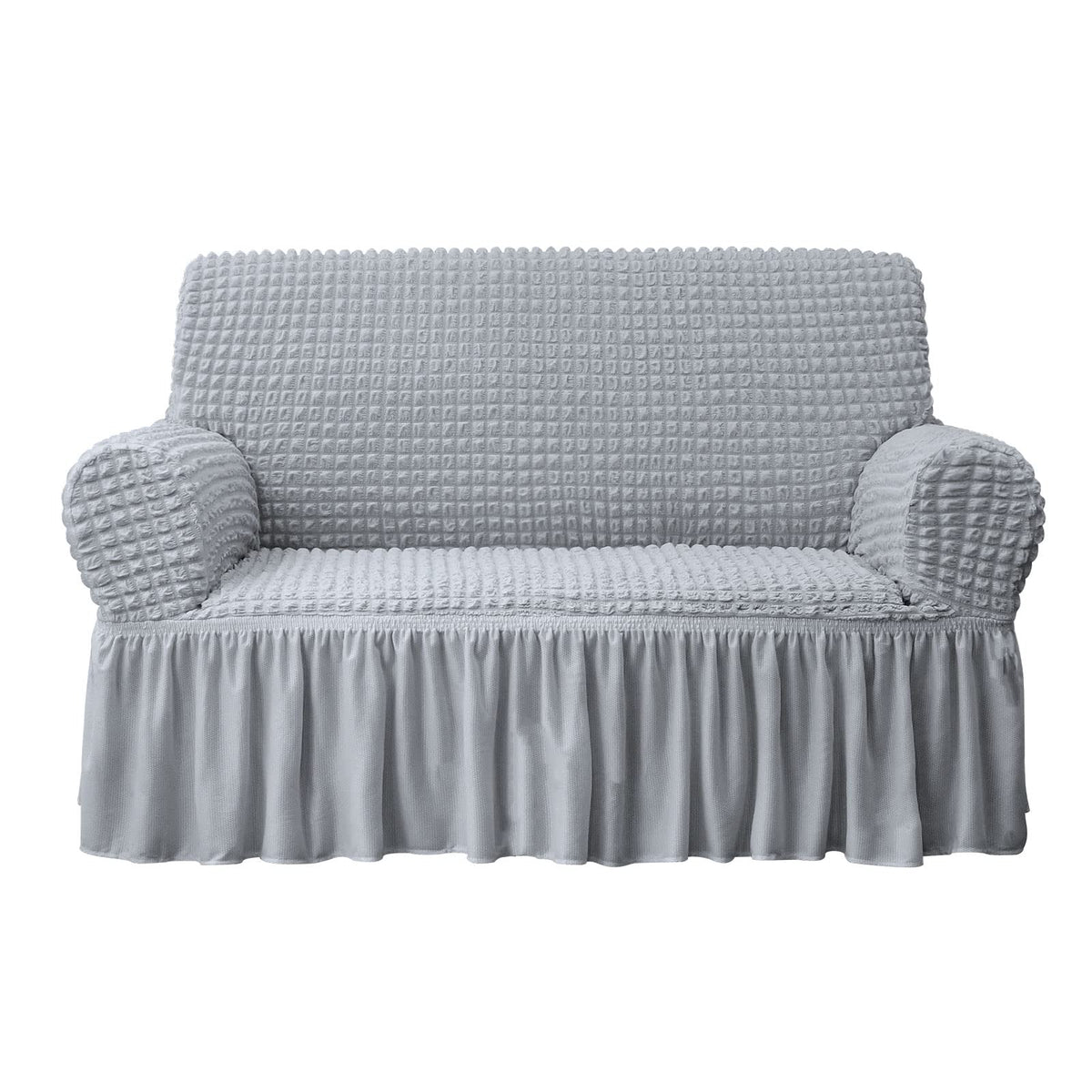 NICEEC Sofa Covers Beige Couch Cover Stretch Sofa Slipcovers with Skirt