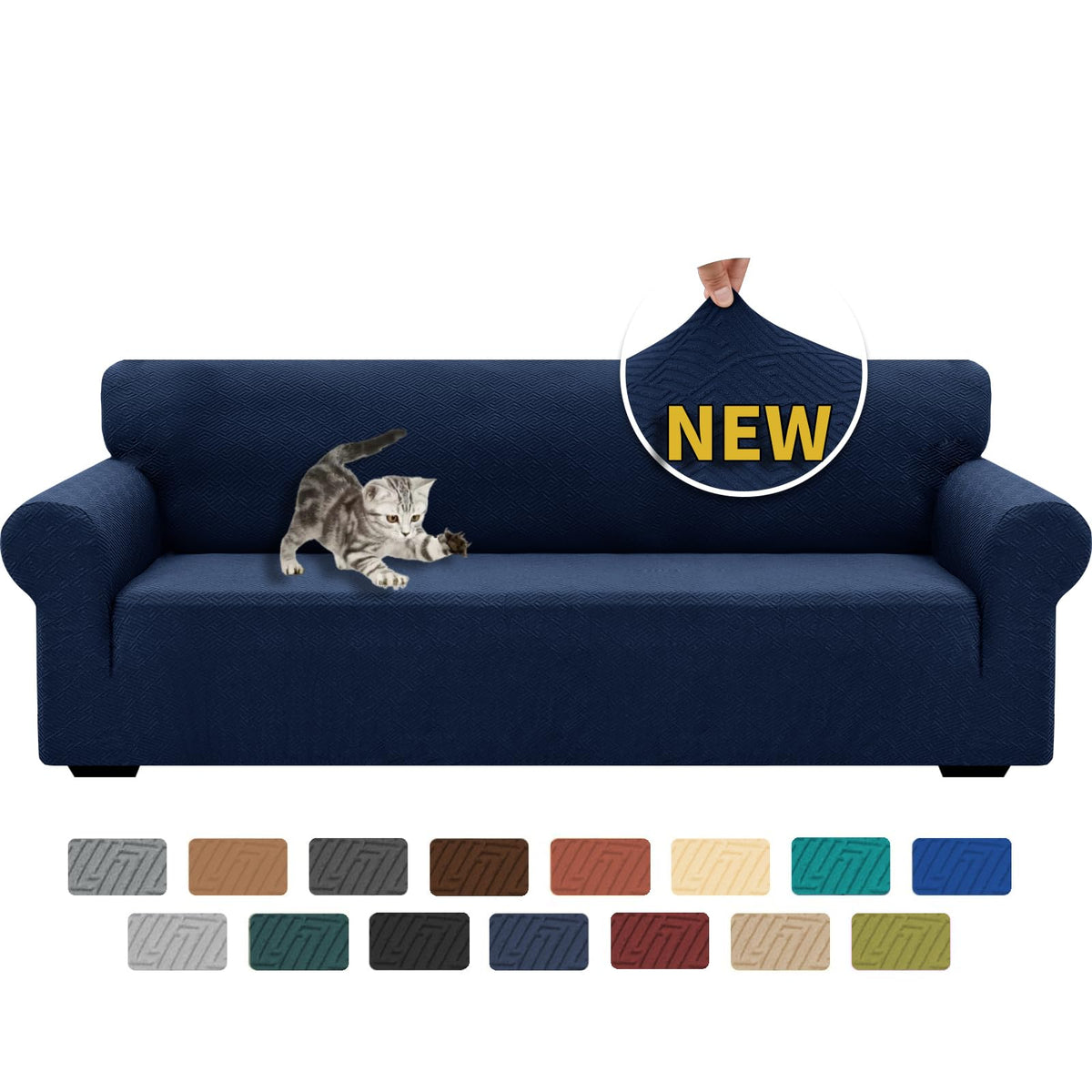 XINEAGE Stretch Jacquard Sofa Cover, Non Slip Sofa Slipcover for Dog