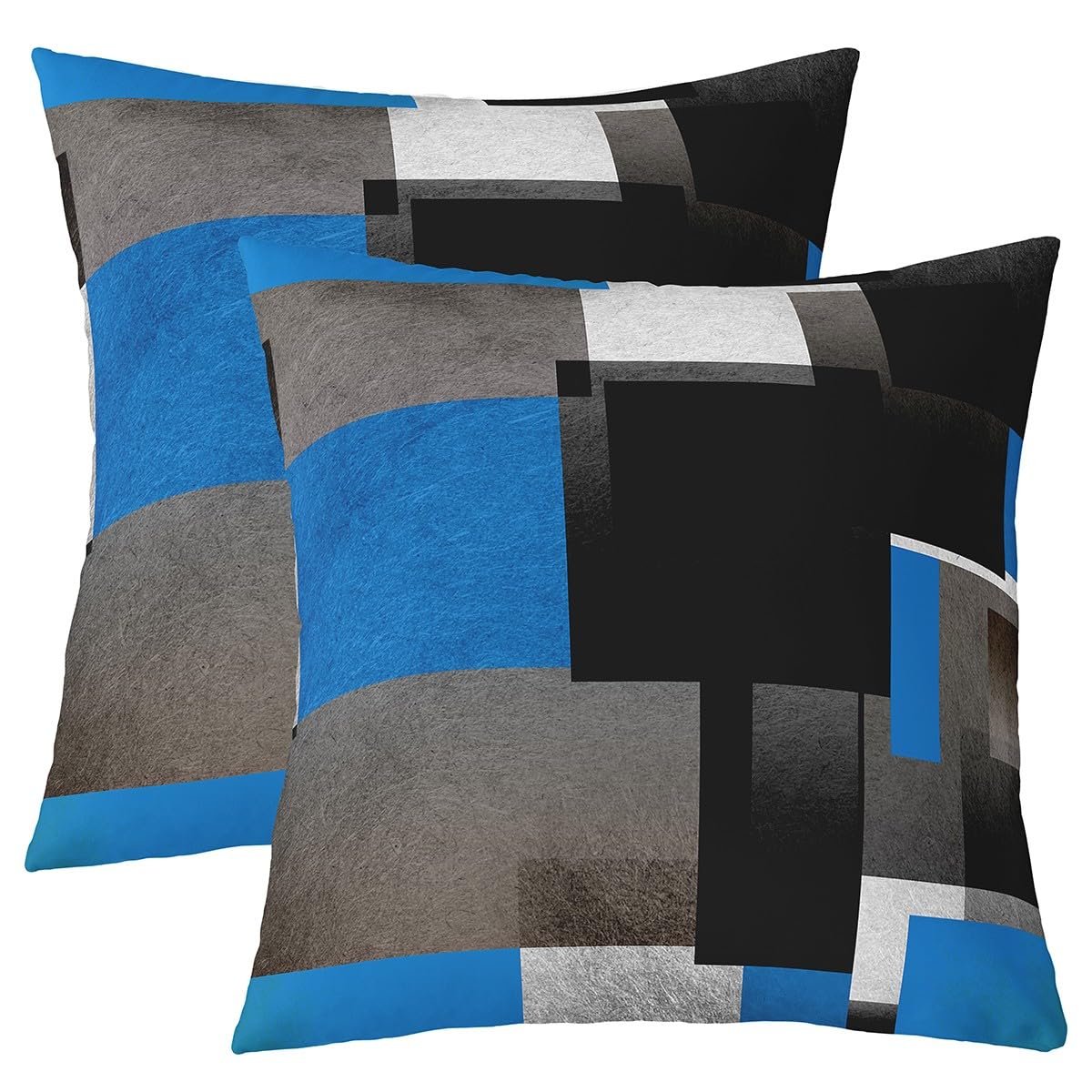 Feelyou Throw Geometric Square Pillow Covers 18x18 Inches