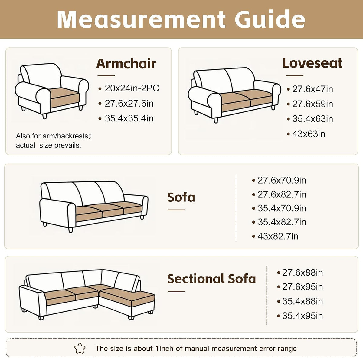 BIETYONE Couch Covers for Dogs,Washable Non Slip Sofa Protector for Pets