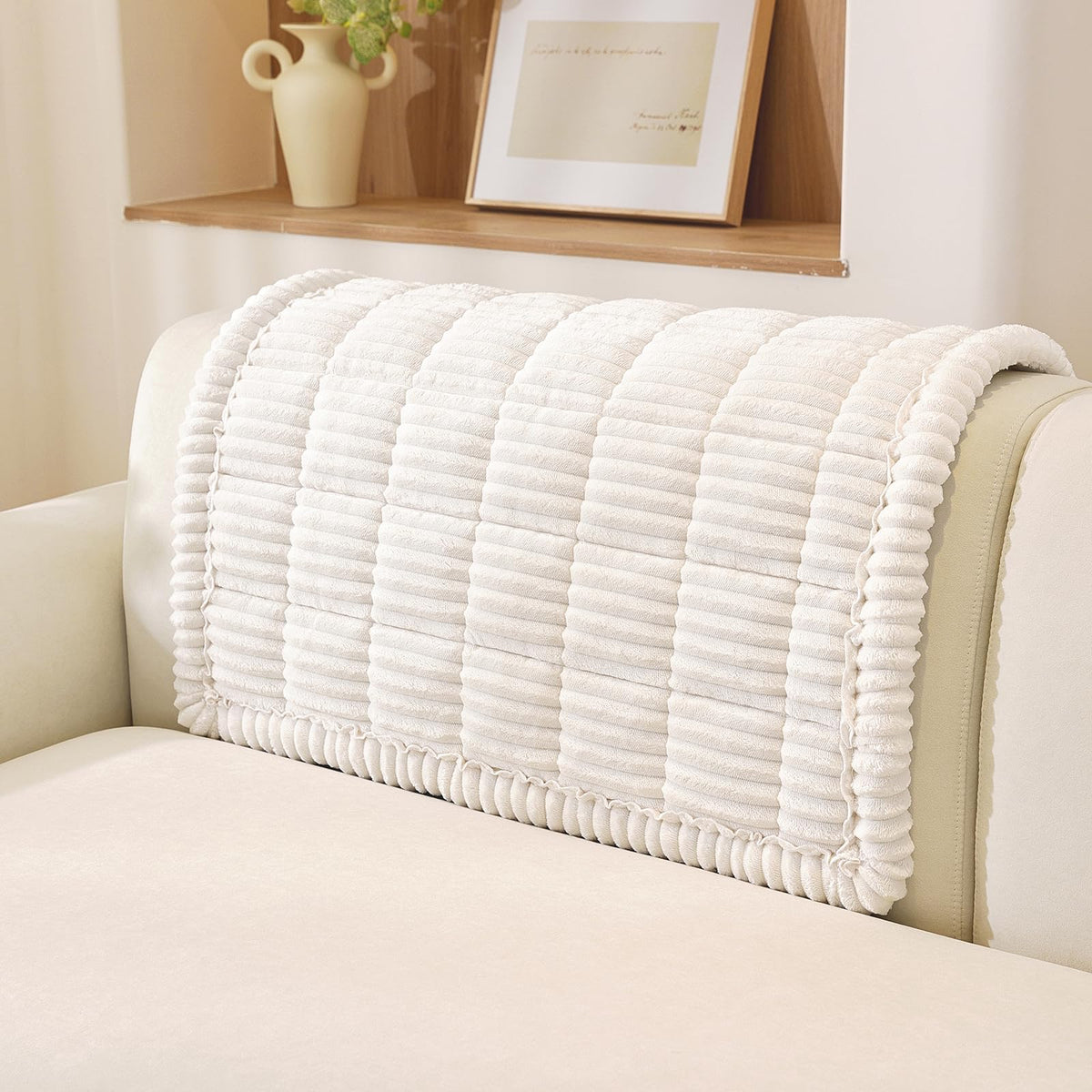 OstepDecor Couch Cover for Dogs, Washable Non Slip Sofa Cover for Pets