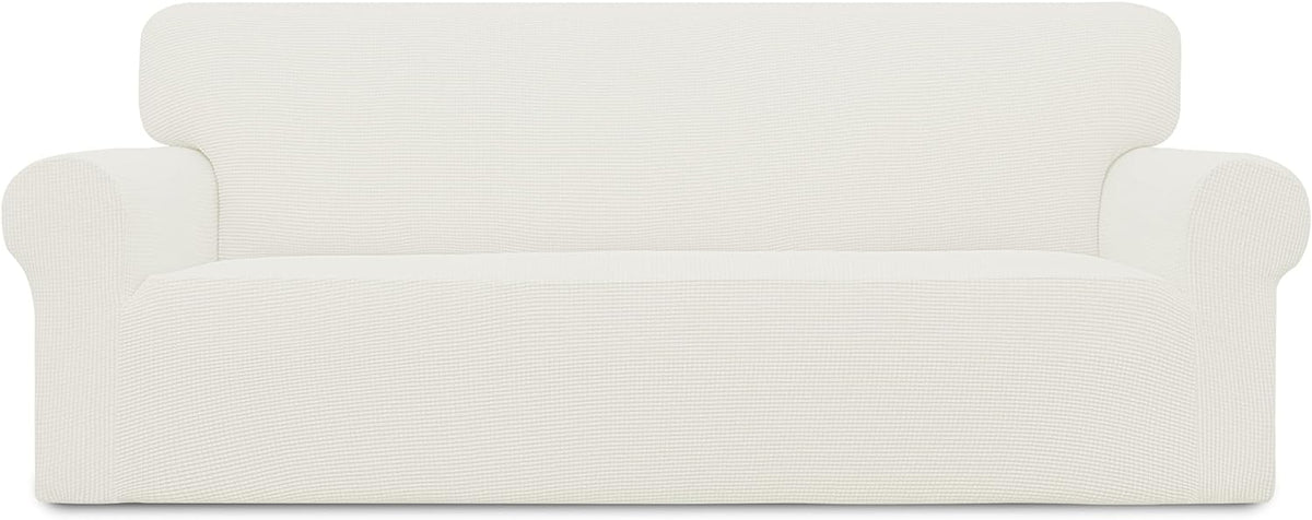 Easy-Going Stretch Couch Covers for Sofa Washable Large Cream