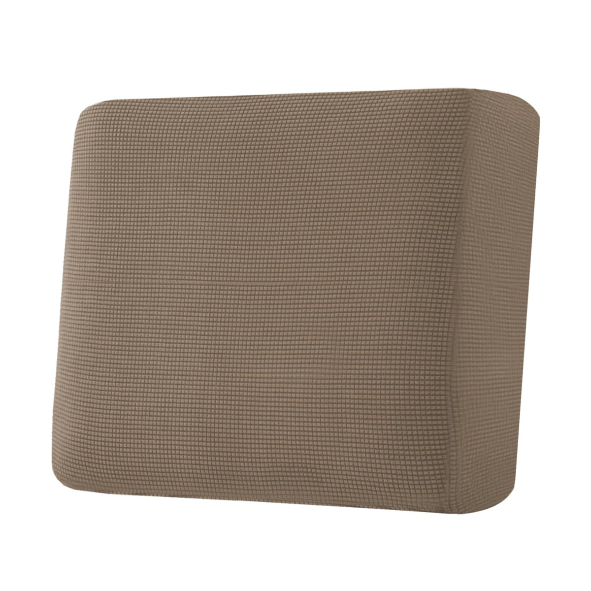 H.VERSAILTEX Super Stretch Individual Seat Cushion/Couch Slipcover Sets Thick Jacquard Textured Twill Fabric (3 Piece Sofa Covers, Sand)