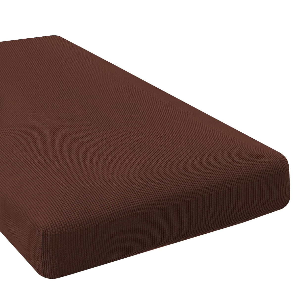 H.VERSAILTEX Super Stretch Individual Seat Cushion/Couch Slipcover Sets Thick Jacquard Textured Twill Fabric (3 Piece Sofa Covers, Sand)