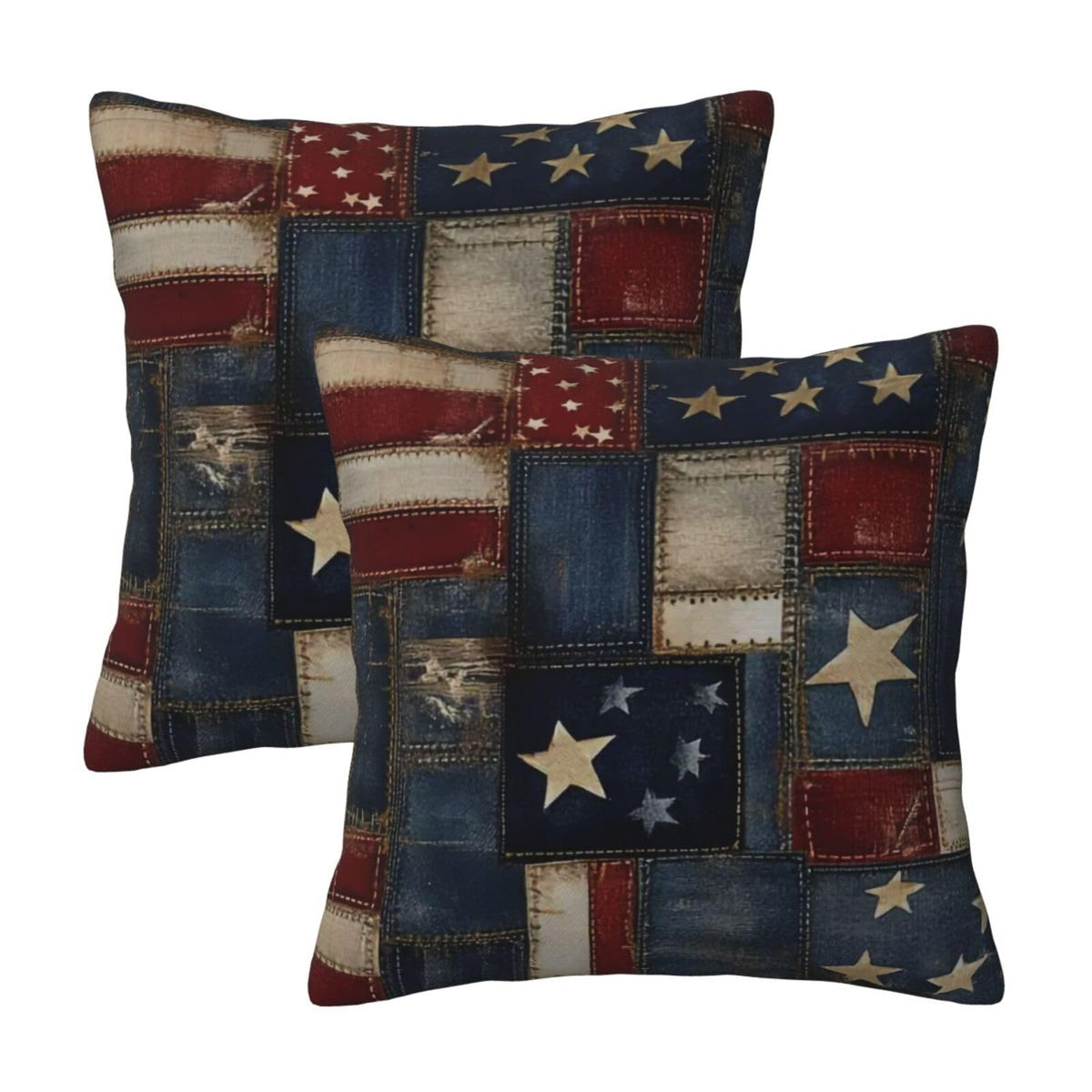 Landscape Throw Pillow Covers 18x18 Inch Set of 2 Western Decorative Cushion Cases for Couch Living Room Bedroom