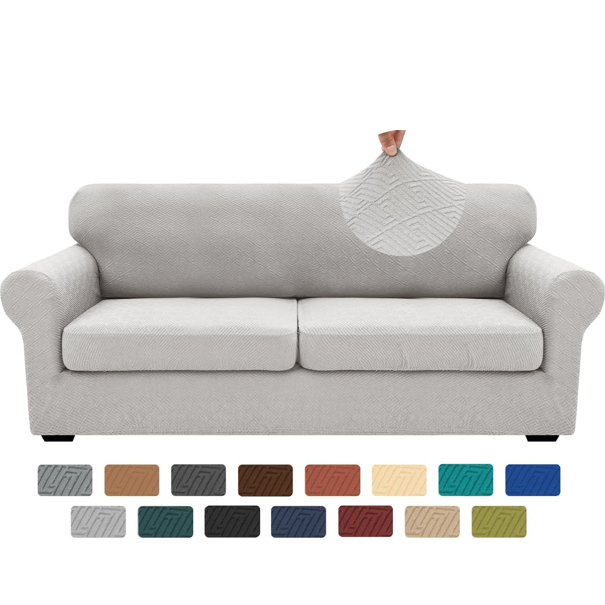 XINEAGE 4-Piece Stretch Sofa Cover, Washable Couch Covers for Dog