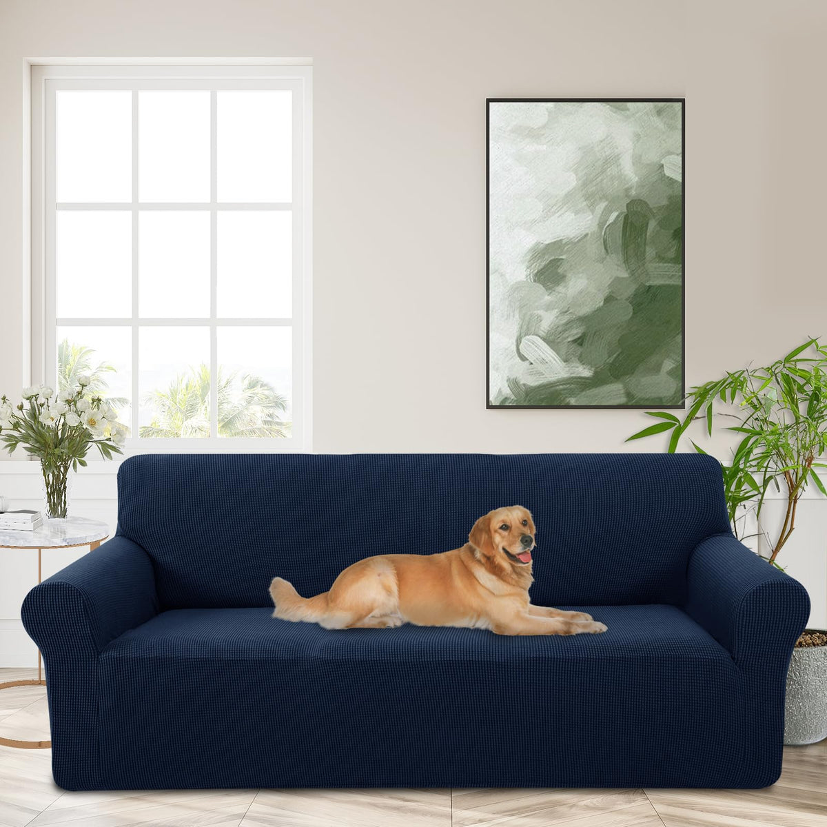 Stretch Couch Covers for Sofa Washable, Large, Chocolate