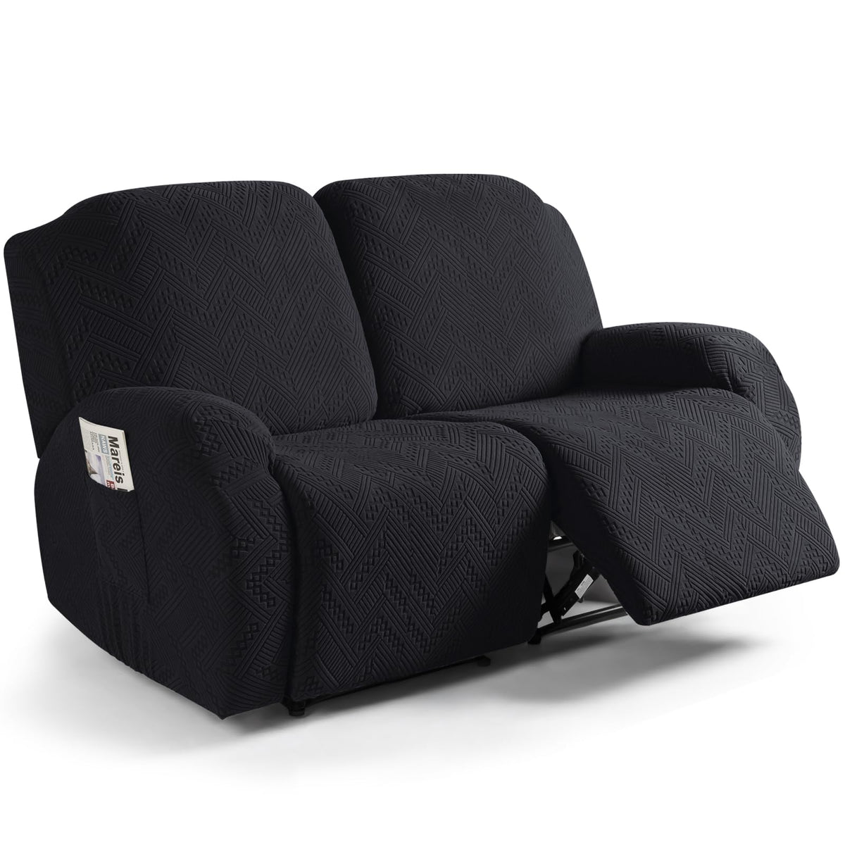Ruaozz Recliner Couch Covers, Soft Stretch Sofa Slipcover, Chocolate