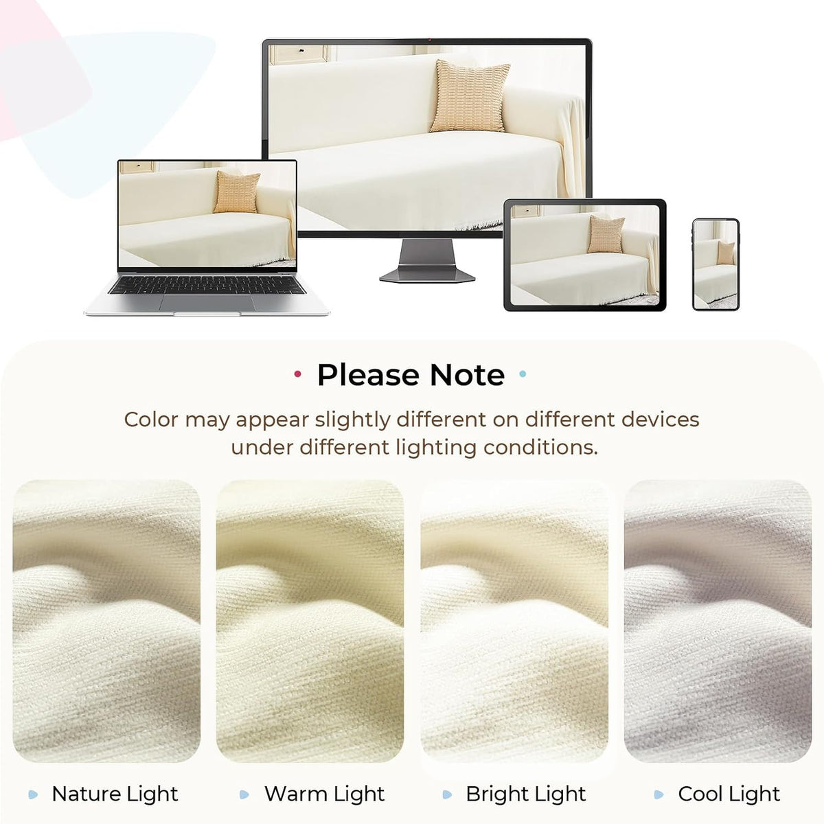CAPALOCA Sectional Couch Covers for Sofa Washable L Shaped Couch Cover XL