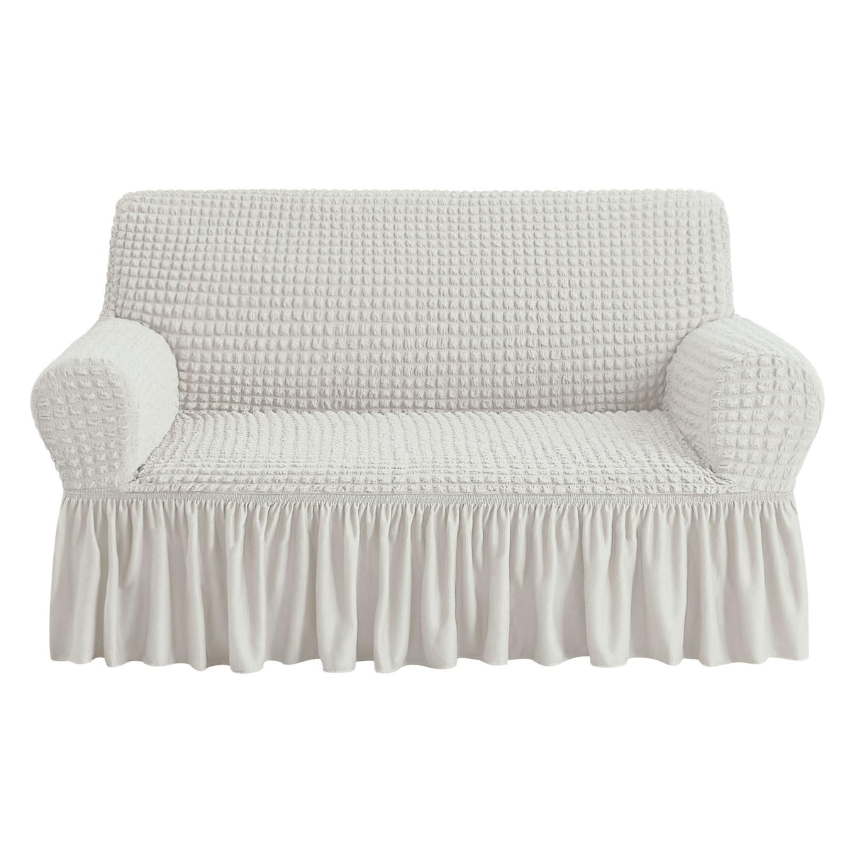 NICEEC Sofa Covers Beige Couch Cover Stretch Sofa Slipcovers with Skirt