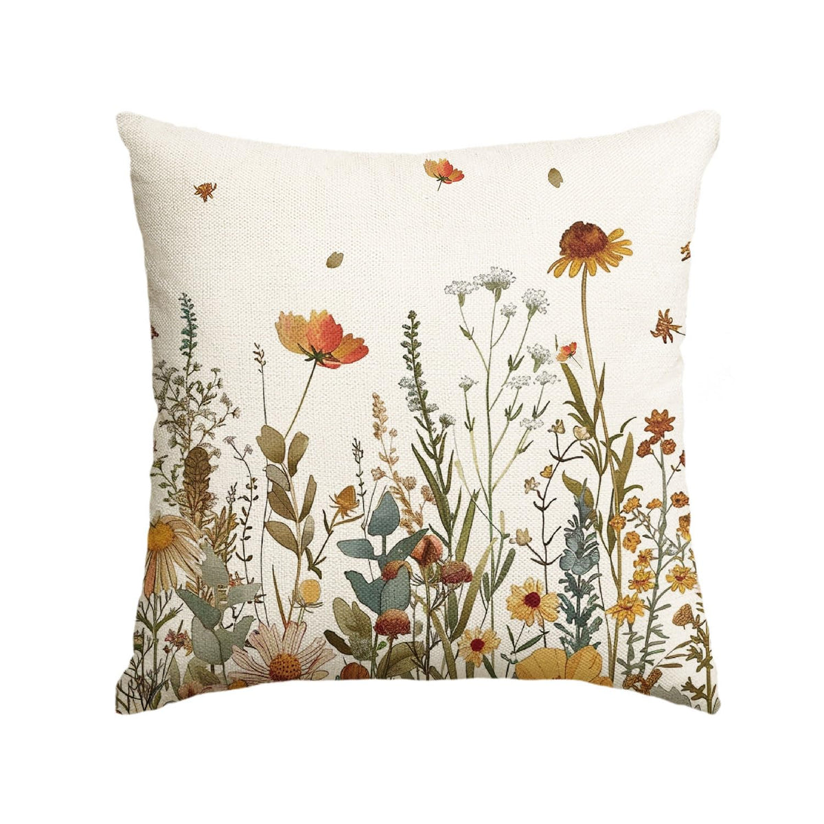 AVOIN colorlife Fall Flowers Throw Pillow Cover 12x20 Inch