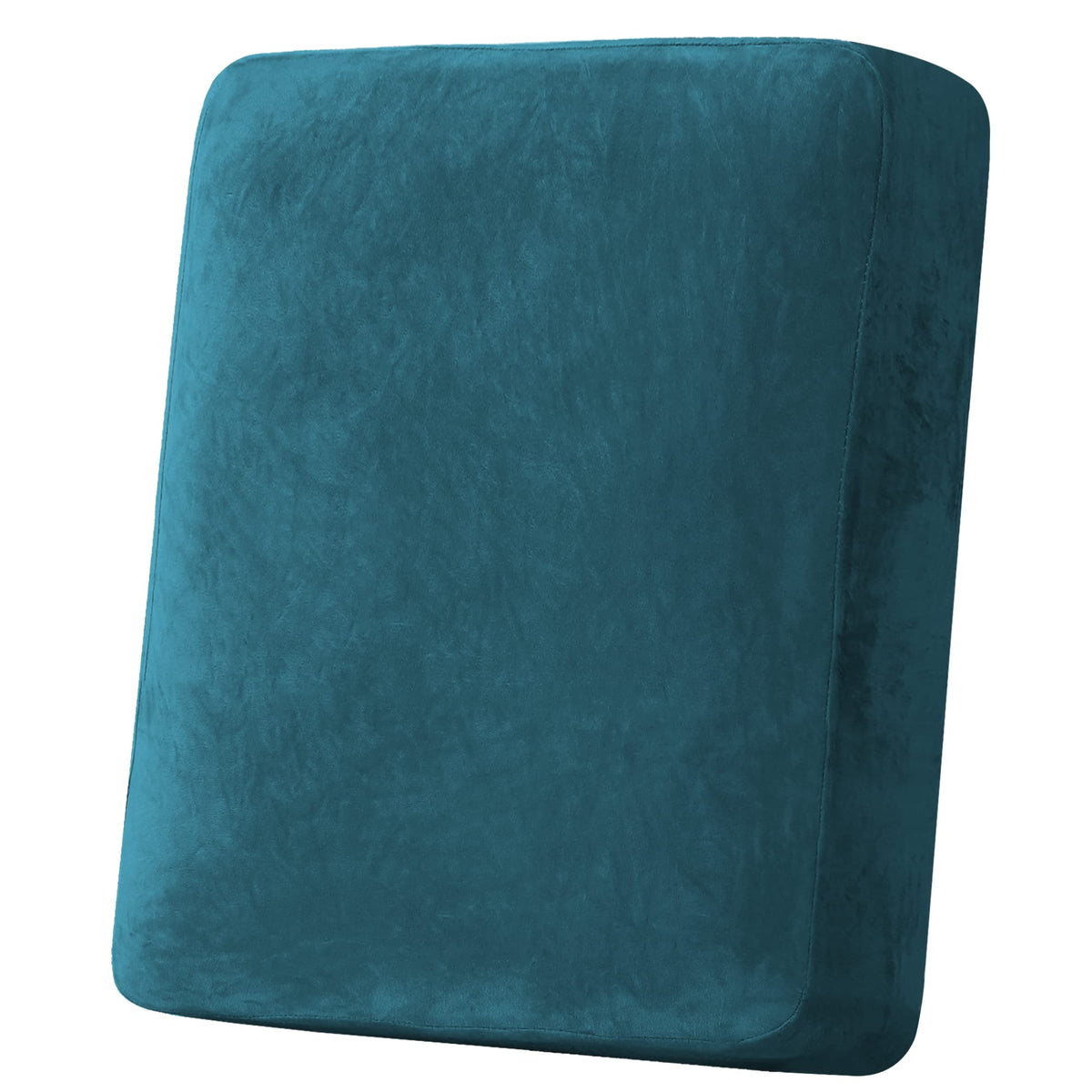 H.VERSAILTEX Velvet Stretch Couch Cushion Cover Plush Cushion Slipcover for Chair Loveseat Sofa Cushion Furniture Protector Seat Cushion Sofa Cover (3 Piece Sofa Cushion Covers, Ivory)