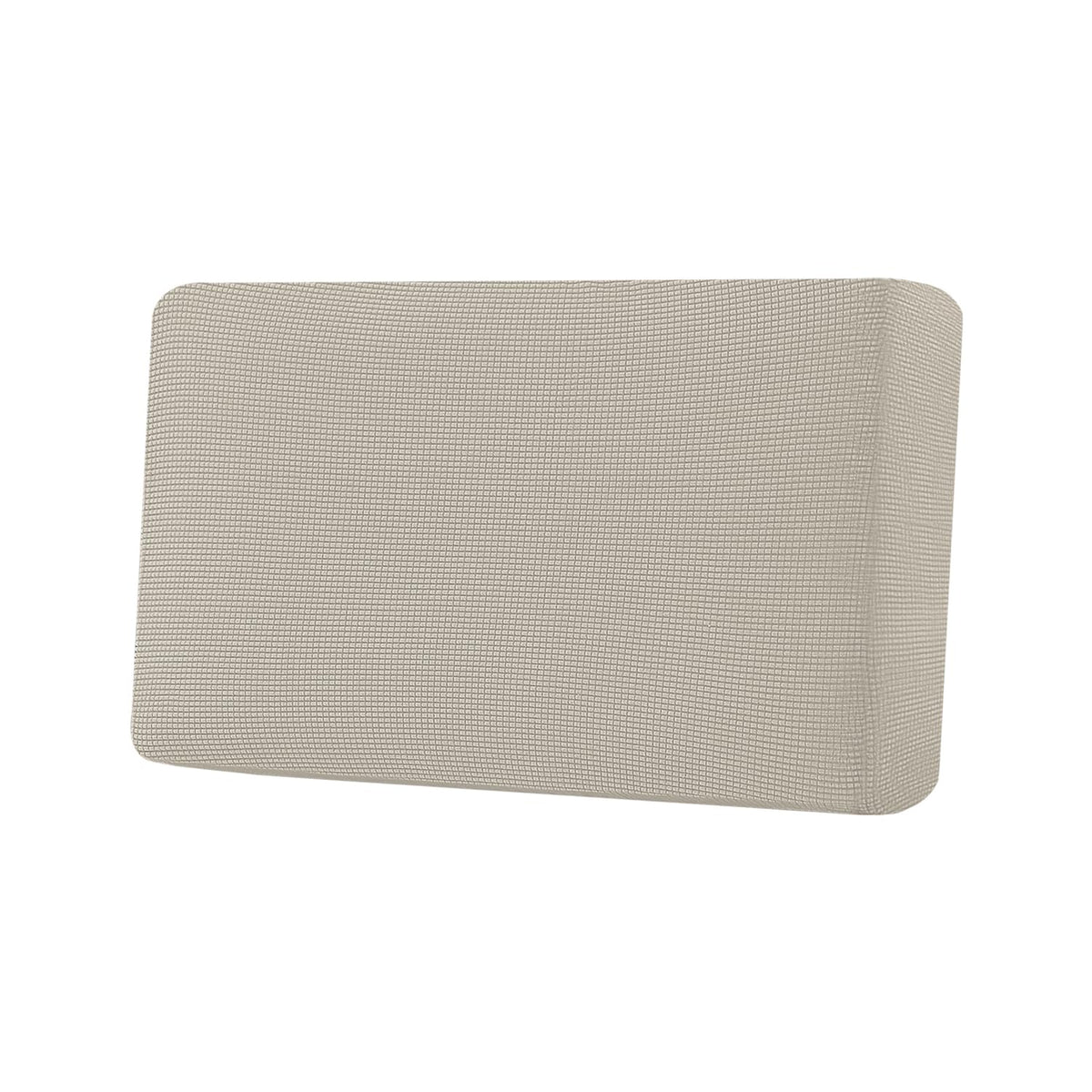 H.VERSAILTEX Super Stretch Individual Seat Cushion/Couch Slipcover Sets Thick Jacquard Textured Twill Fabric (3 Piece Sofa Covers, Sand)