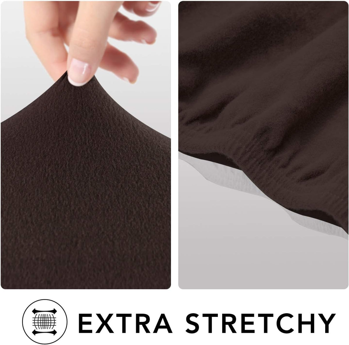 PureFit Stretch Couch Covers for Sofa Large Sofa Slipcovers Chocolate