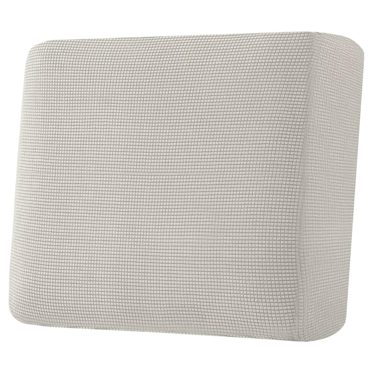 H.VERSAILTEX Super Stretch Individual Seat Cushion/Couch Slipcover Sets Thick Jacquard Textured Twill Fabric (3 Piece Sofa Covers, Sand)
