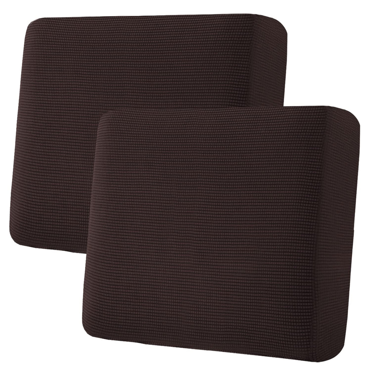 H.VERSAILTEX Super Stretch Individual Seat Cushion/Couch Slipcover Sets Thick Jacquard Textured Twill Fabric (3 Piece Sofa Covers, Sand)