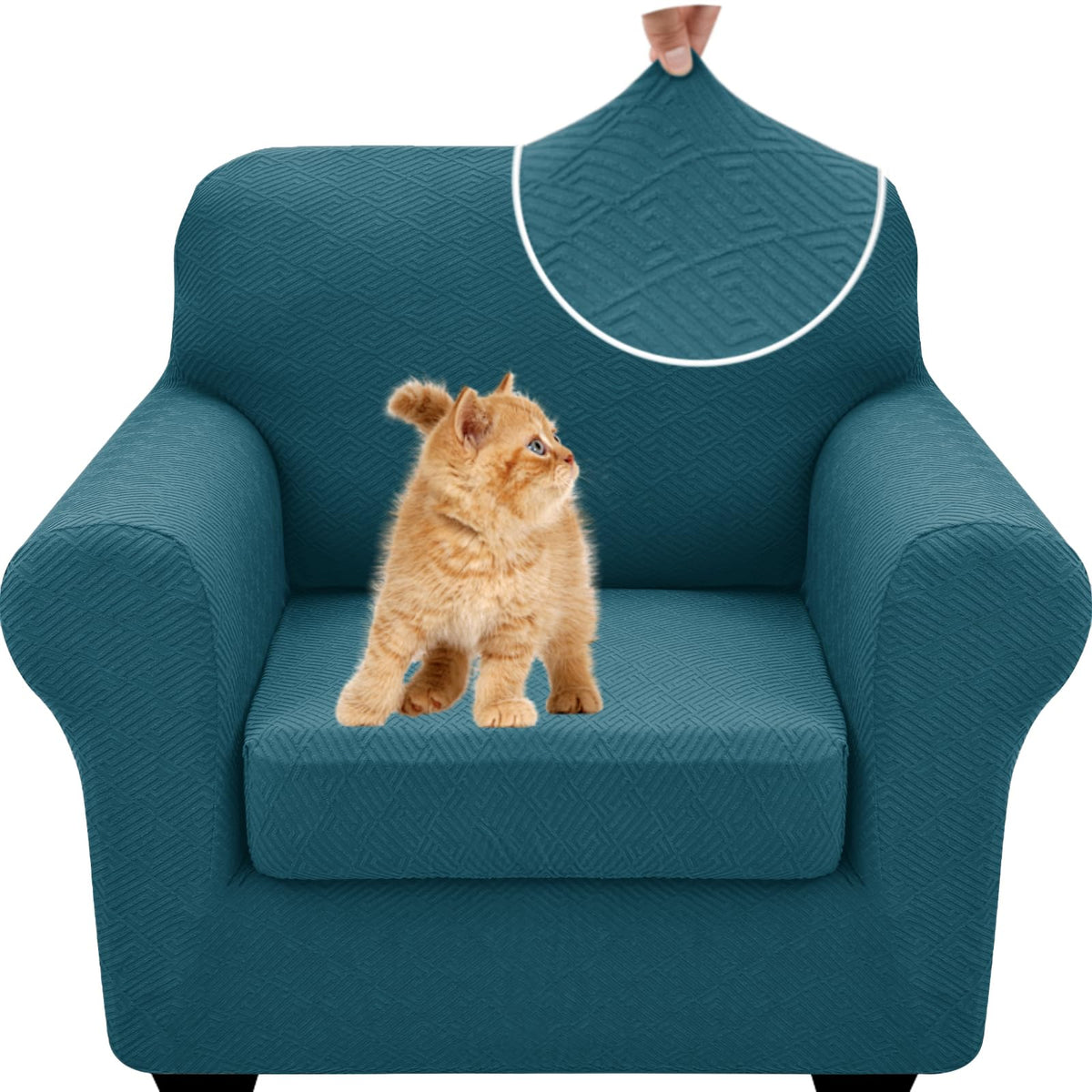 XINEAGE 4-Piece Stretch Sofa Cover, Washable Couch Covers for Dog