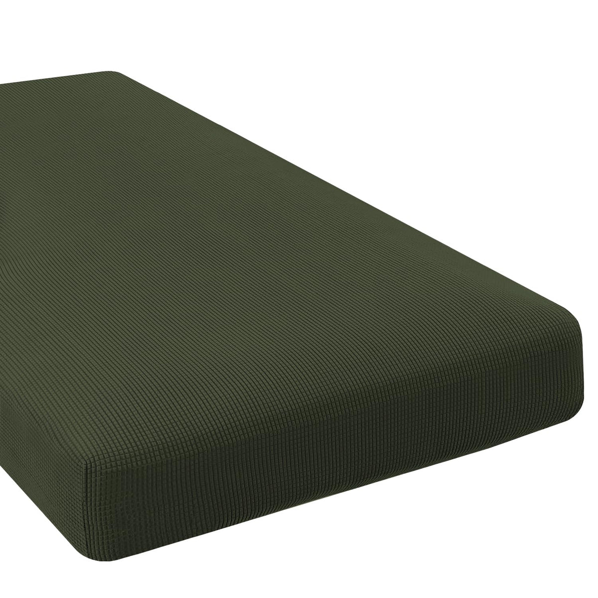 H.VERSAILTEX Super Stretch Individual Seat Cushion/Couch Slipcover Sets Thick Jacquard Textured Twill Fabric (3 Piece Sofa Covers, Sand)