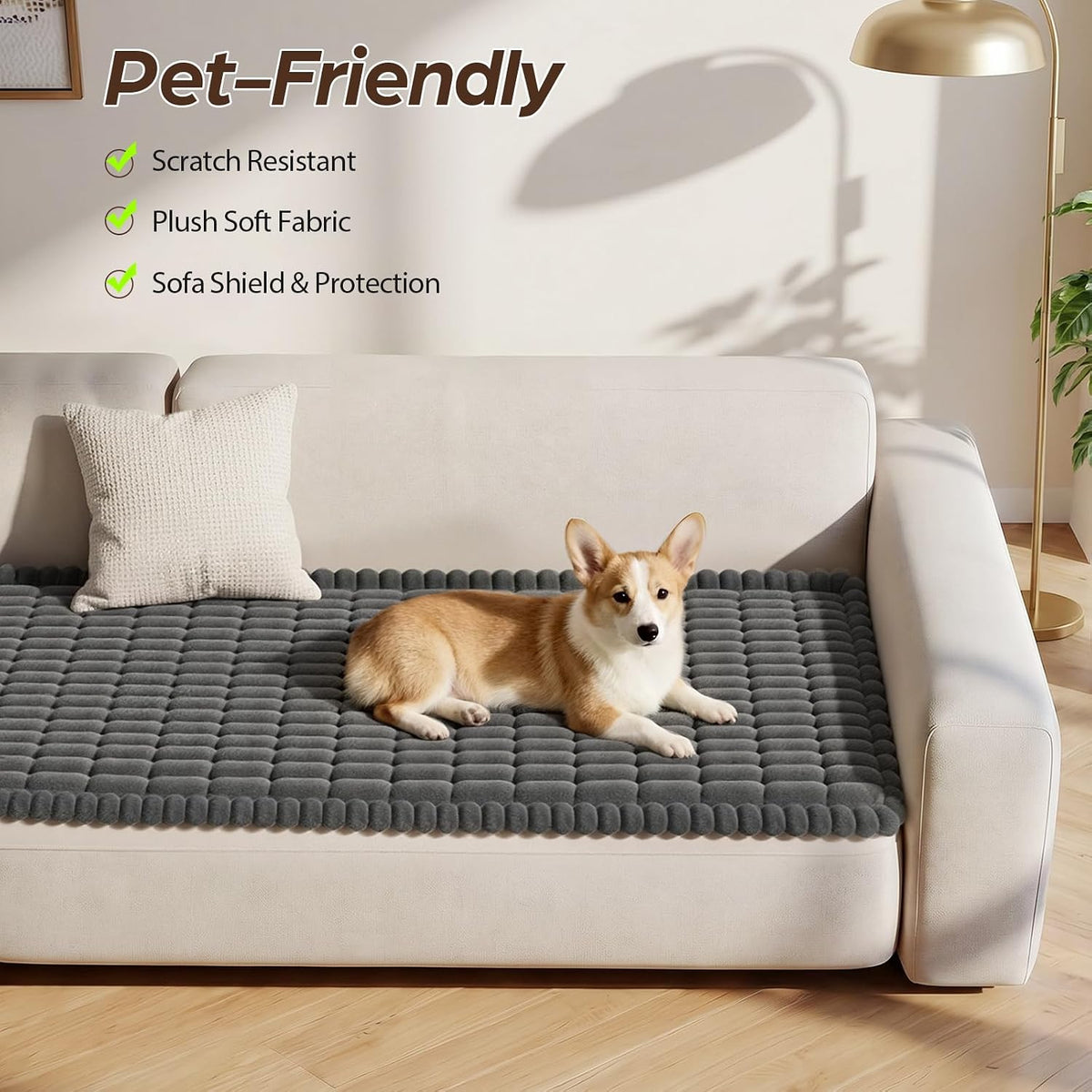 Songrey Non-Slip Dog Couch Covers for Sofa 27.6" x 59"