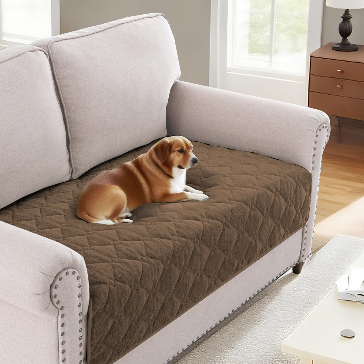 H.VERSAILTEX Couch Cover for Dogs, Non-Slip Washable Pet Sofa Protector
