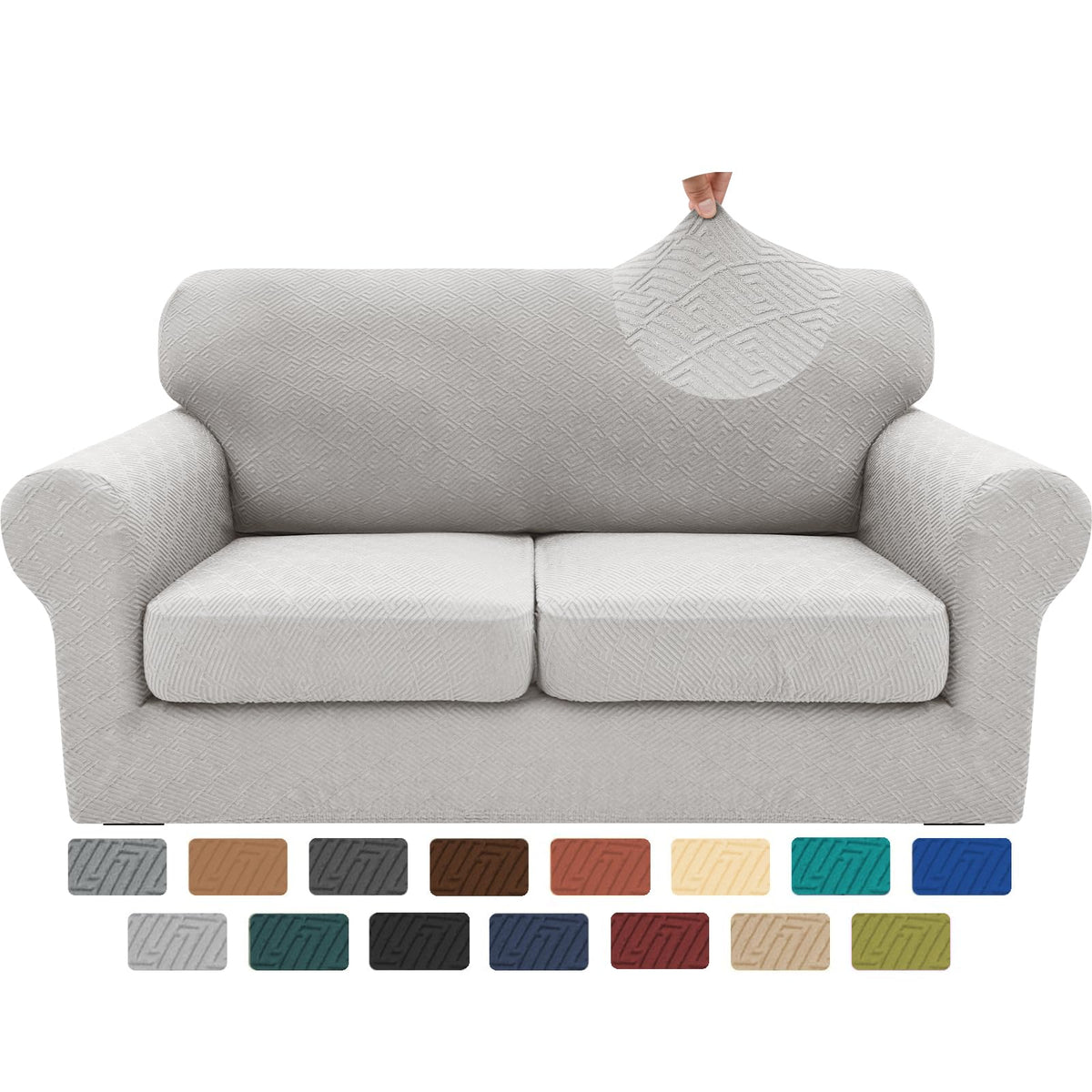 XINEAGE 4-Piece Stretch Sofa Cover, Washable Couch Covers for Dog