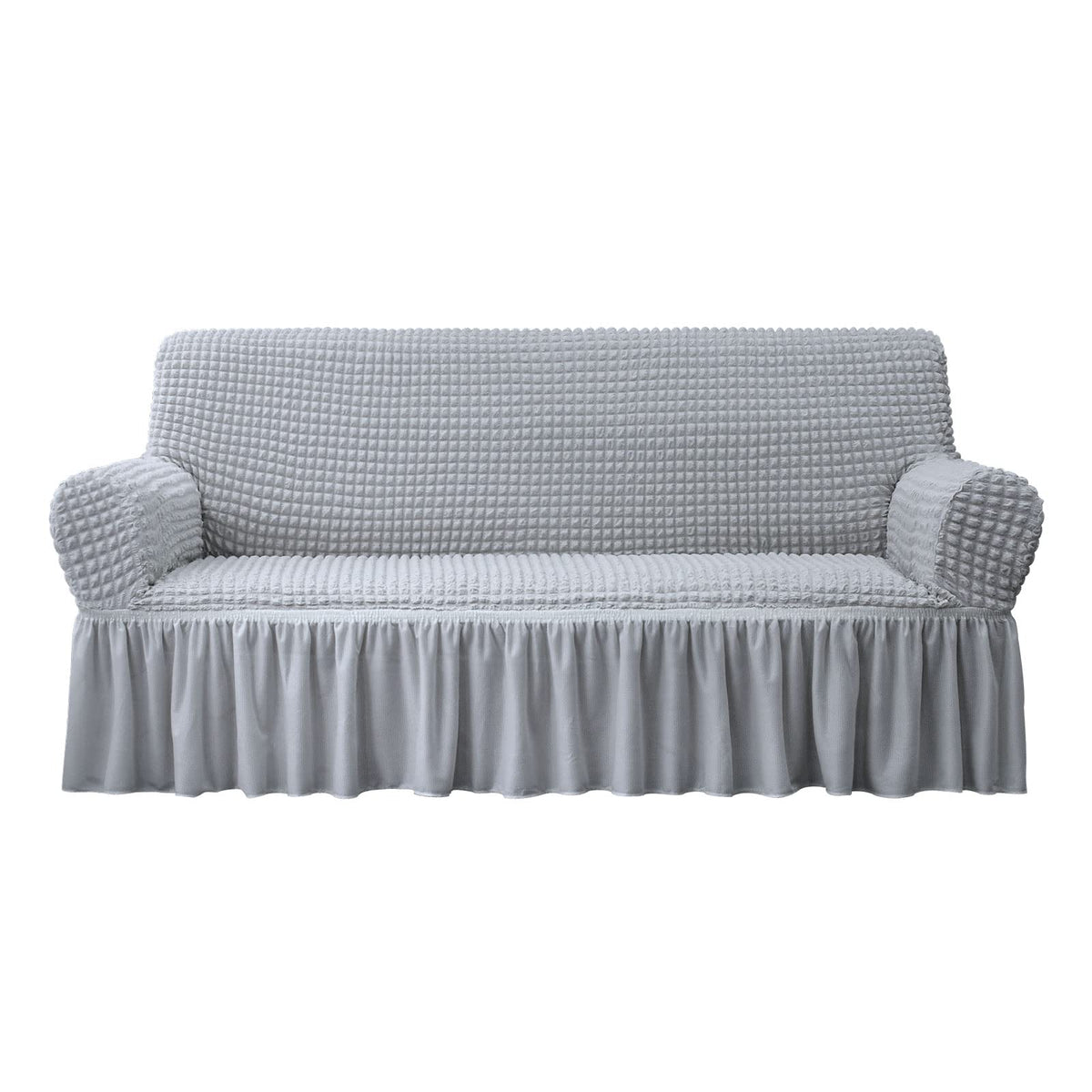 NICEEC Sofa Covers Beige Couch Cover Stretch Sofa Slipcovers with Skirt