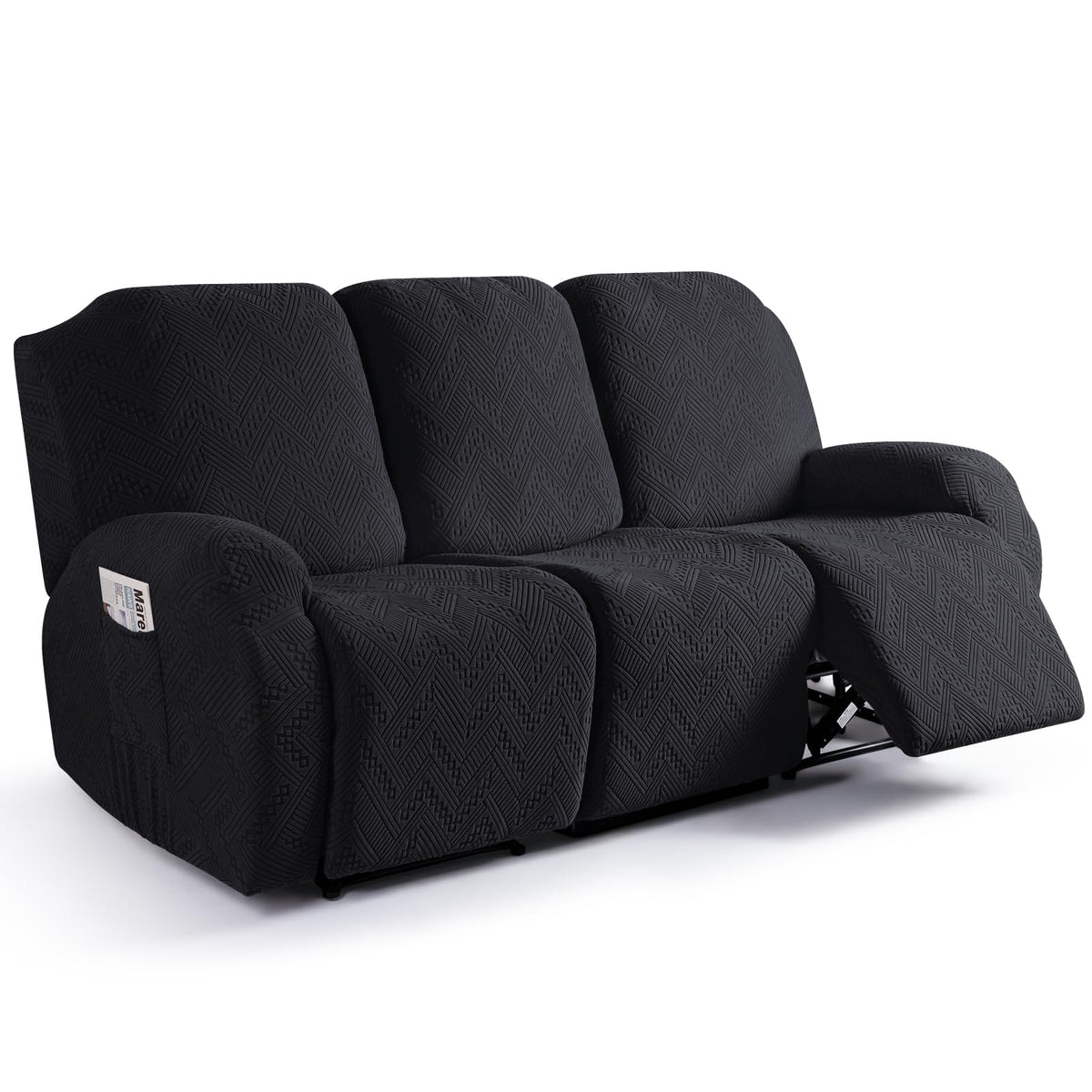 Ruaozz Recliner Couch Covers, Soft Stretch Sofa Slipcover, Chocolate