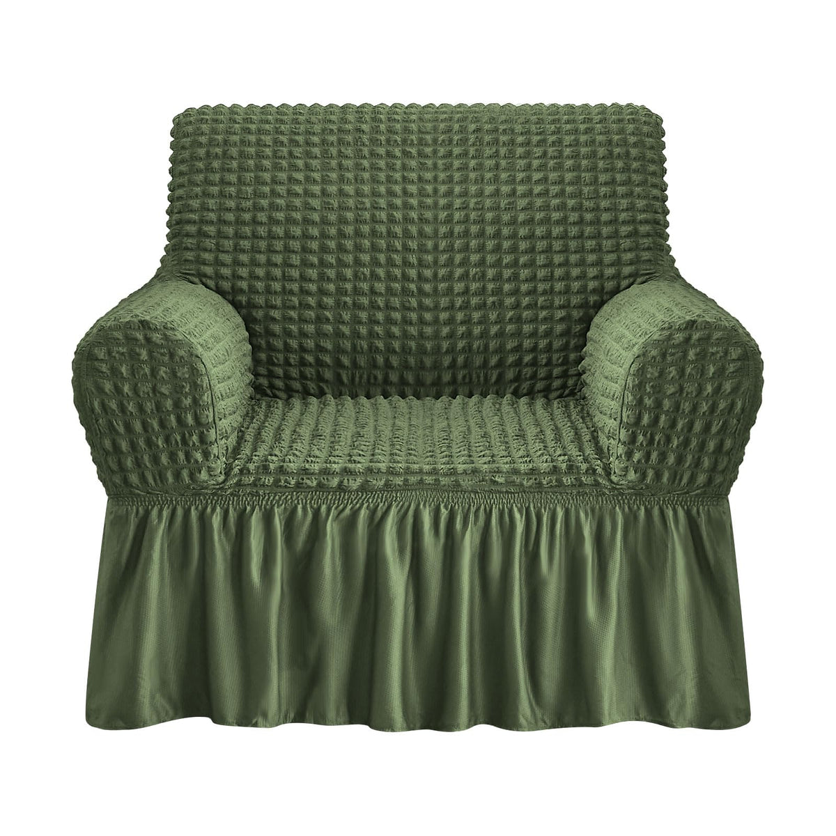 NICEEC Sofa Covers Beige Couch Cover Stretch Sofa Slipcovers with Skirt