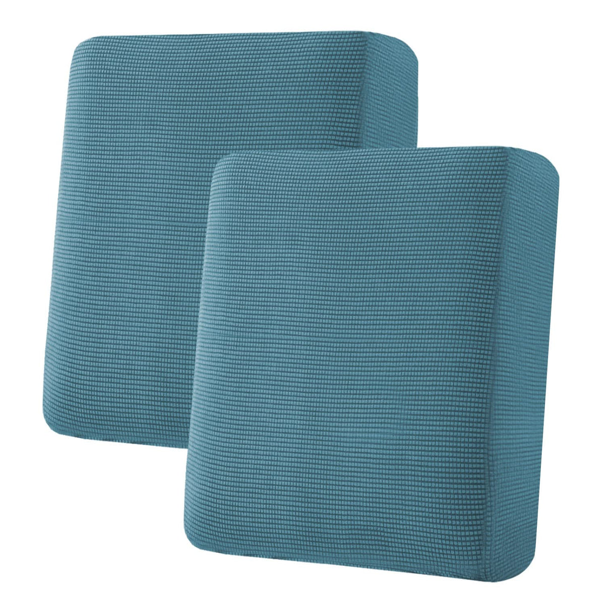 H.VERSAILTEX Super Stretch Individual Seat Cushion/Couch Slipcover Sets Thick Jacquard Textured Twill Fabric (3 Piece Sofa Covers, Sand)