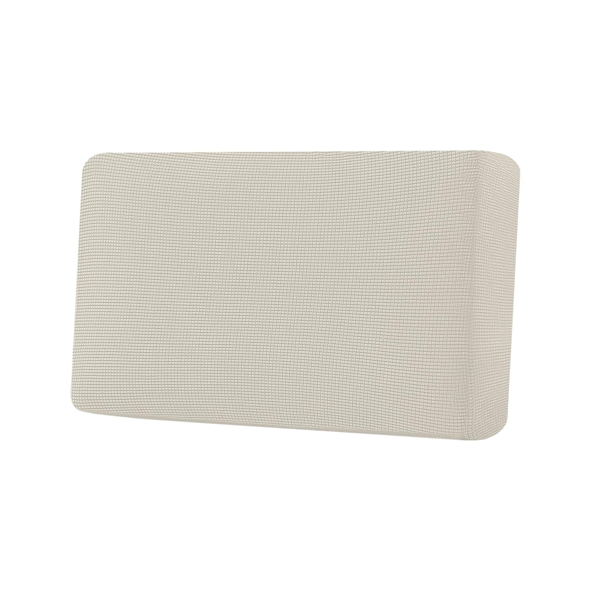 H.VERSAILTEX Super Stretch Individual Seat Cushion/Couch Slipcover Sets Thick Jacquard Textured Twill Fabric (3 Piece Sofa Covers, Sand)