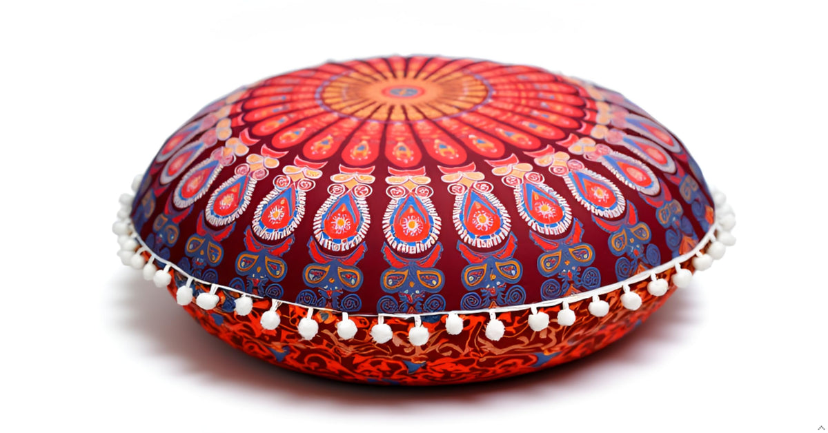 Floor Pillows Cover Cute Throw Pillows Cover Floor Seat Cushion Cover Chair Pads for Back to School First Day of School for Sofa Couch Bed Decor 22 Inches (Blue Brown)