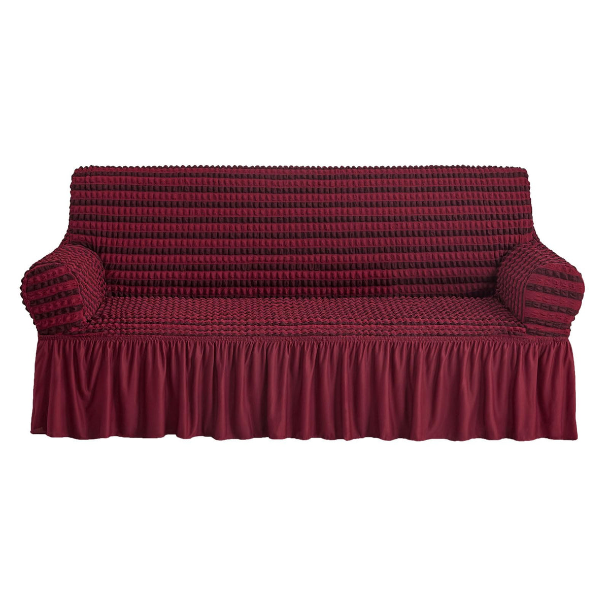 NICEEC Sofa Covers Beige Couch Cover Stretch Sofa Slipcovers with Skirt