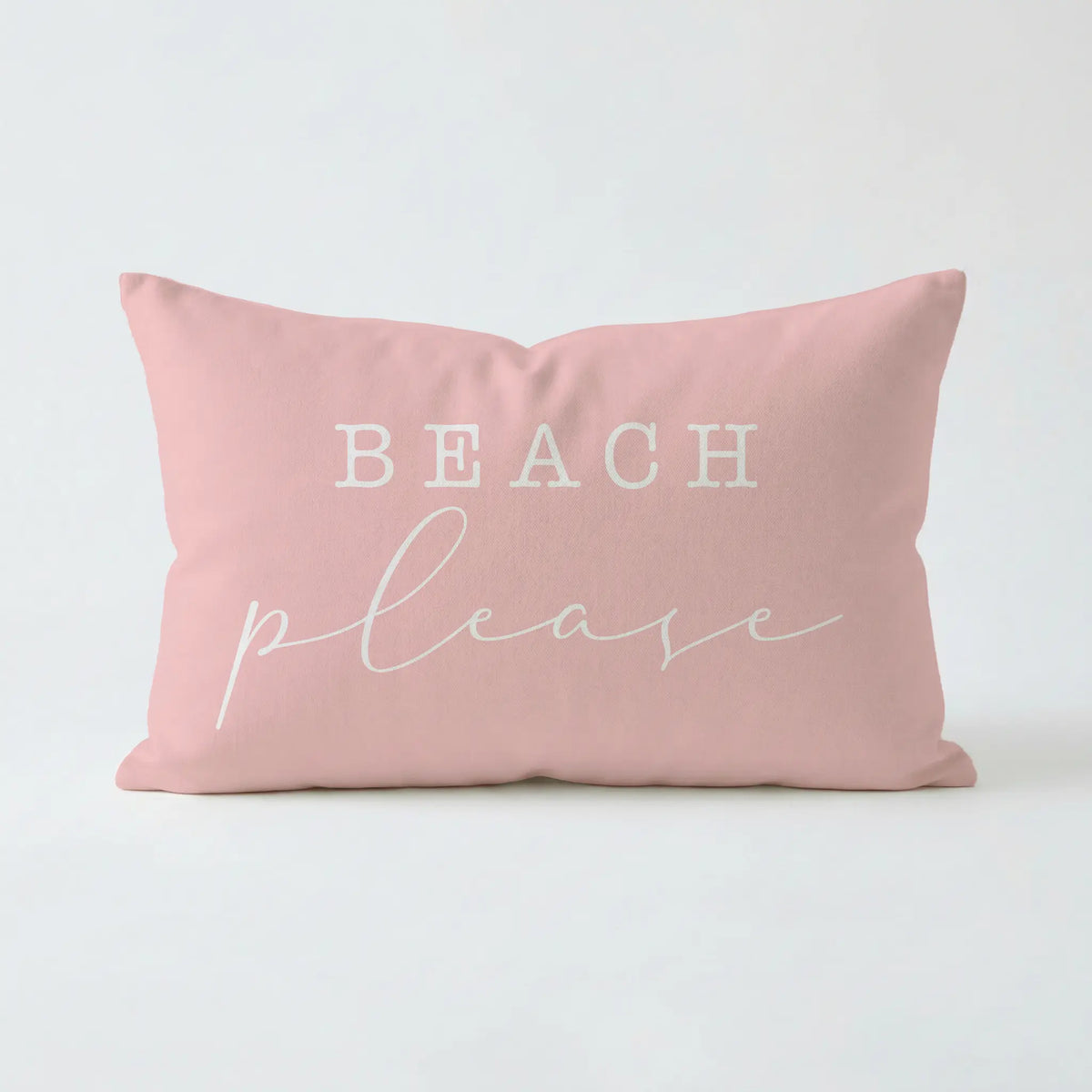 Beach Please Pillow, Indoor Outdoor Throw Pillow with Insert, Beach House Decor, Coastal Gift, Summer Patio Pillow, Beach Lover Gift