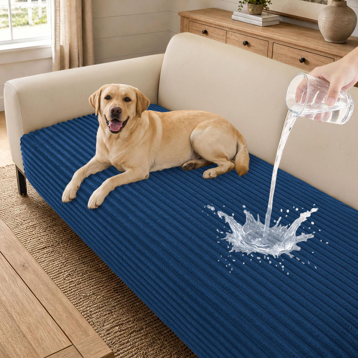 hyha Waterproof Couch Cover for Dogs, Non-Slip Pet Sofa Covers Washable