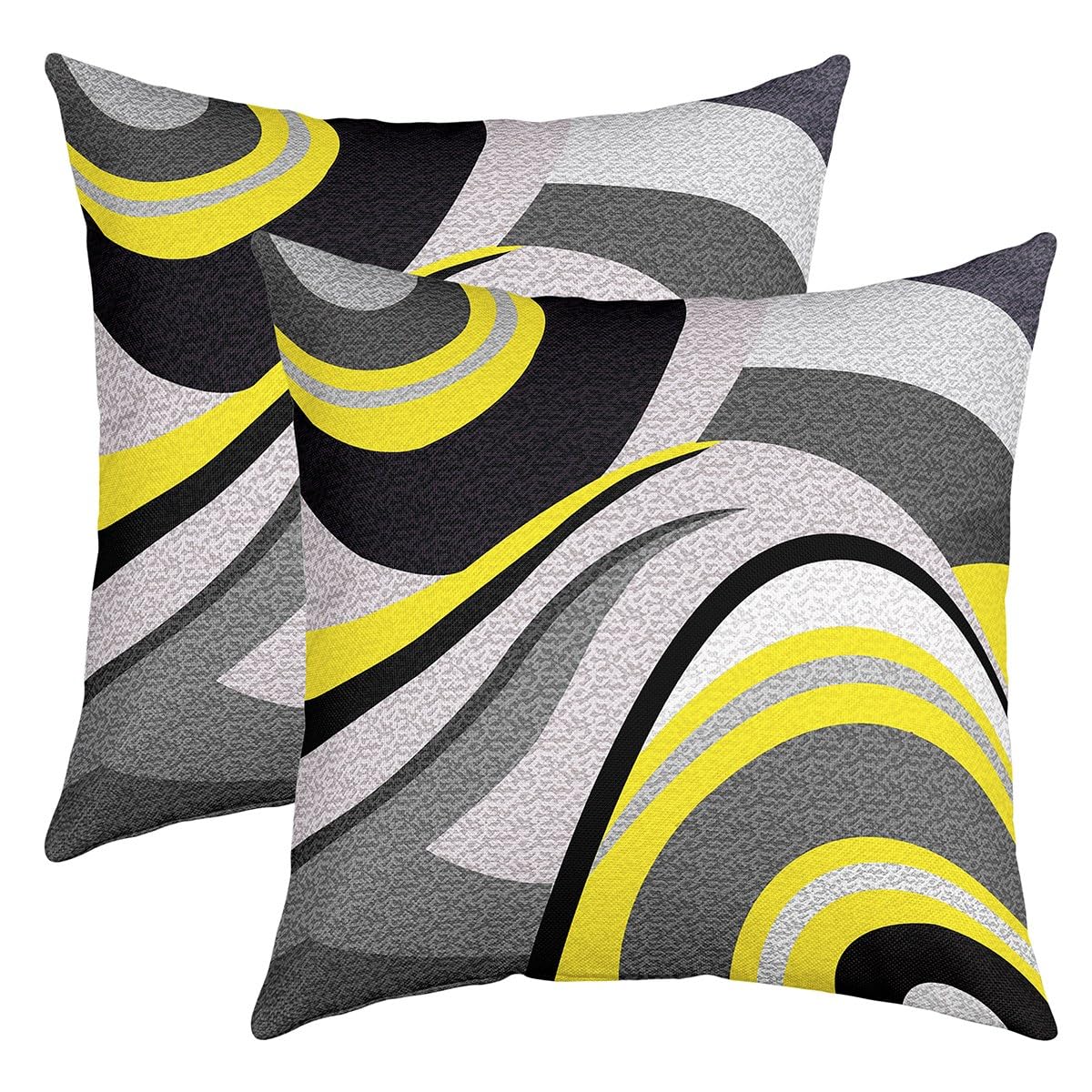 Feelyou Throw Geometric Square Pillow Covers 18x18 Inches