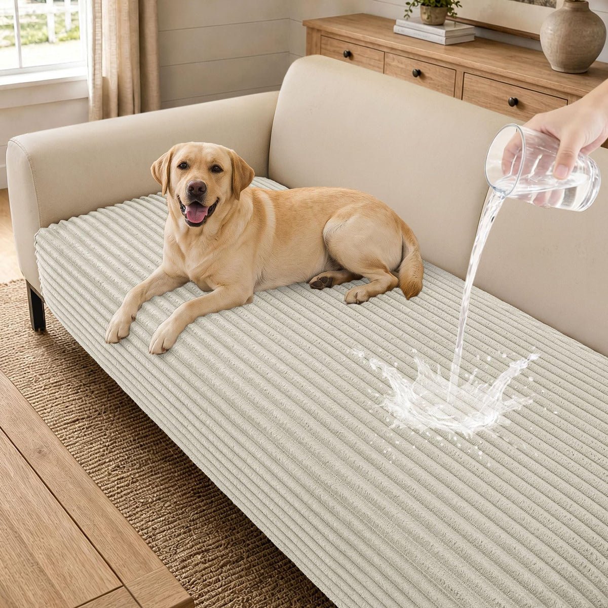 hyha Waterproof Couch Cover for Dogs, Non-Slip Pet Sofa Covers Washable