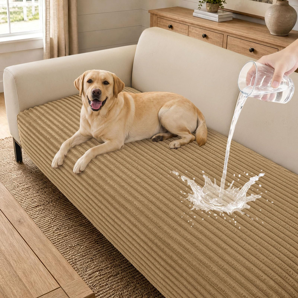hyha Waterproof Couch Cover for Dogs, Non-Slip Pet Sofa Covers Washable