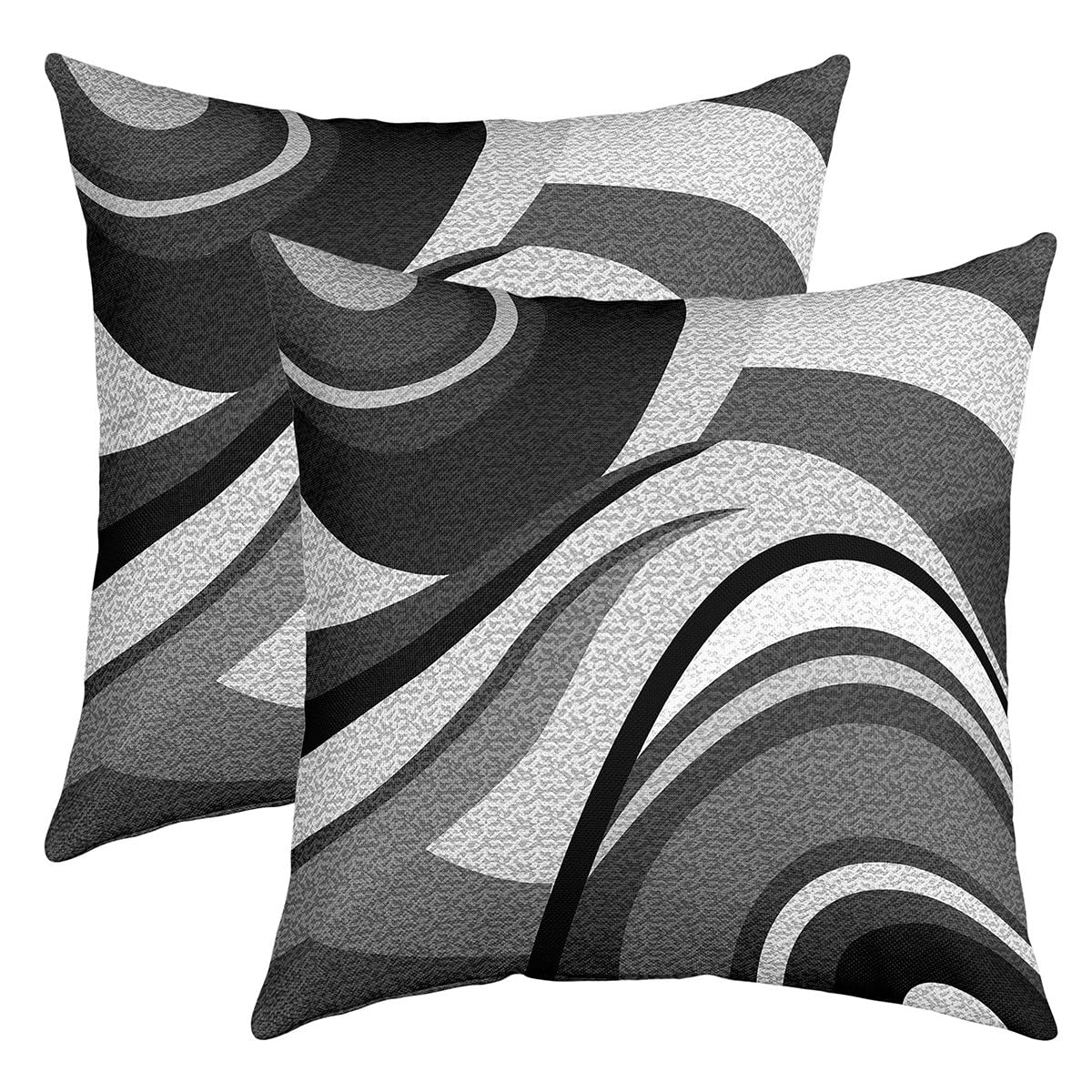 Feelyou Throw Geometric Square Pillow Covers 18x18 Inches