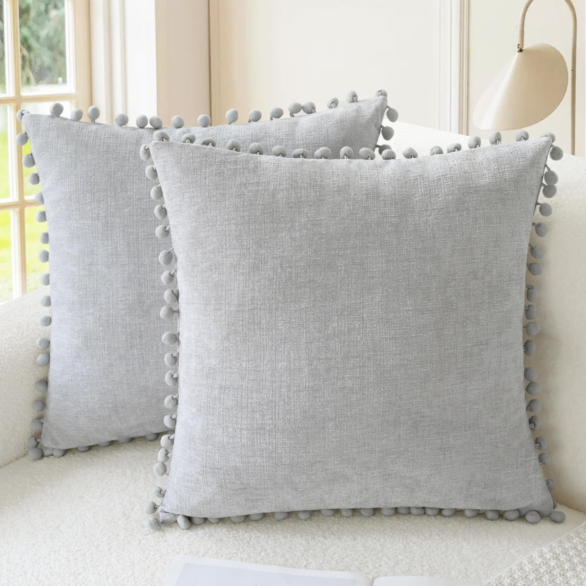 CaliTime Decorative Couch Throw Pillow Covers 20 X 12 Inches Apricot Brown