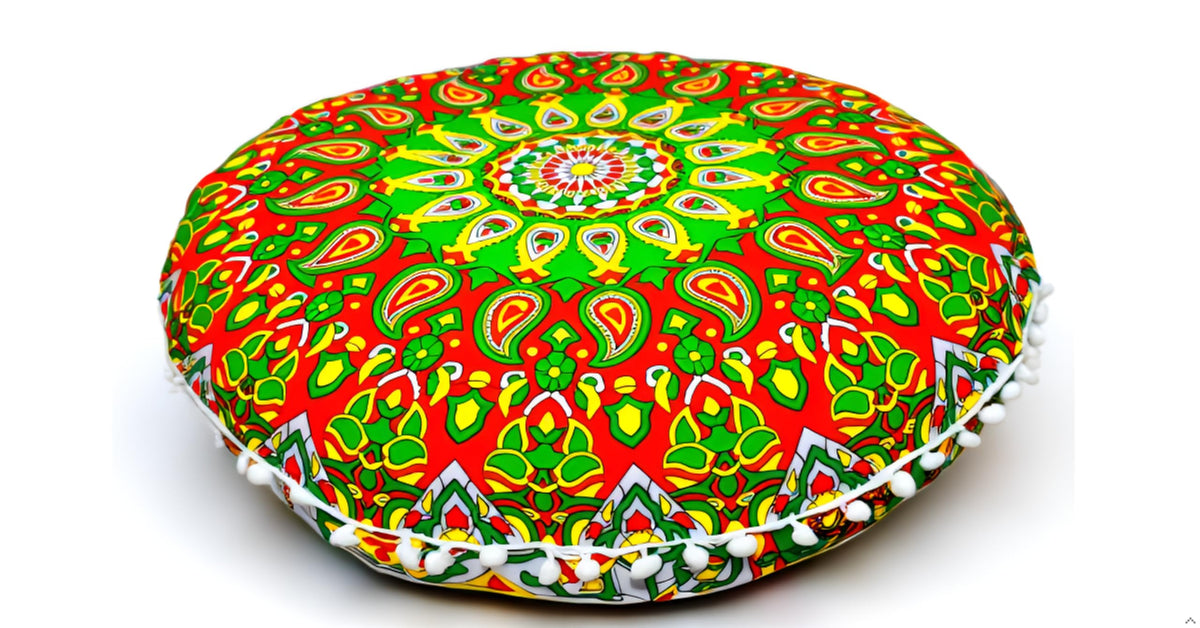 Floor Pillows Cover Cute Throw Pillows Cover Floor Seat Cushion Cover Chair Pads for Back to School First Day of School for Sofa Couch Bed Decor 22 Inches (Blue Brown)