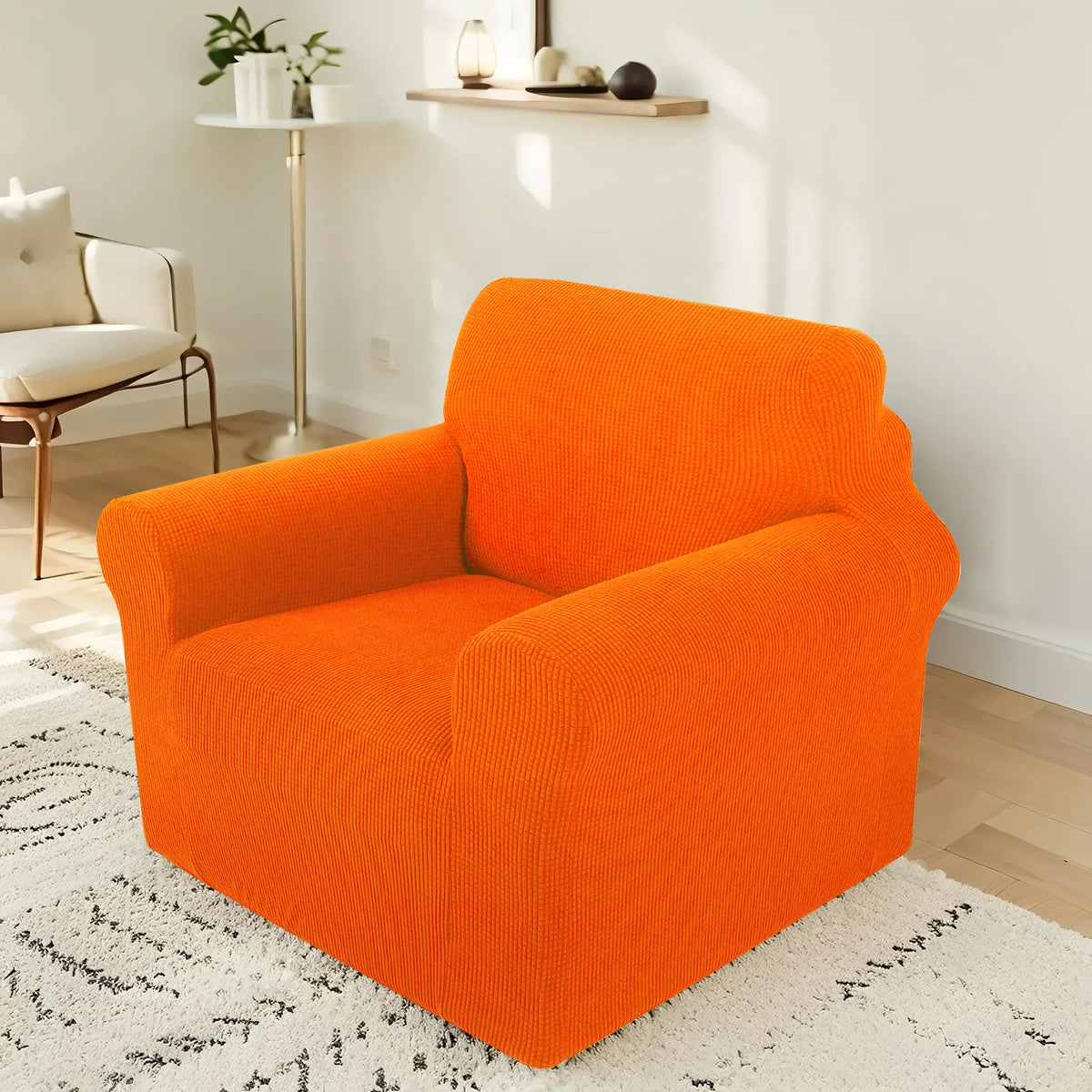 Stretch Couch Covers for Sofa Washable, Large, Chocolate
