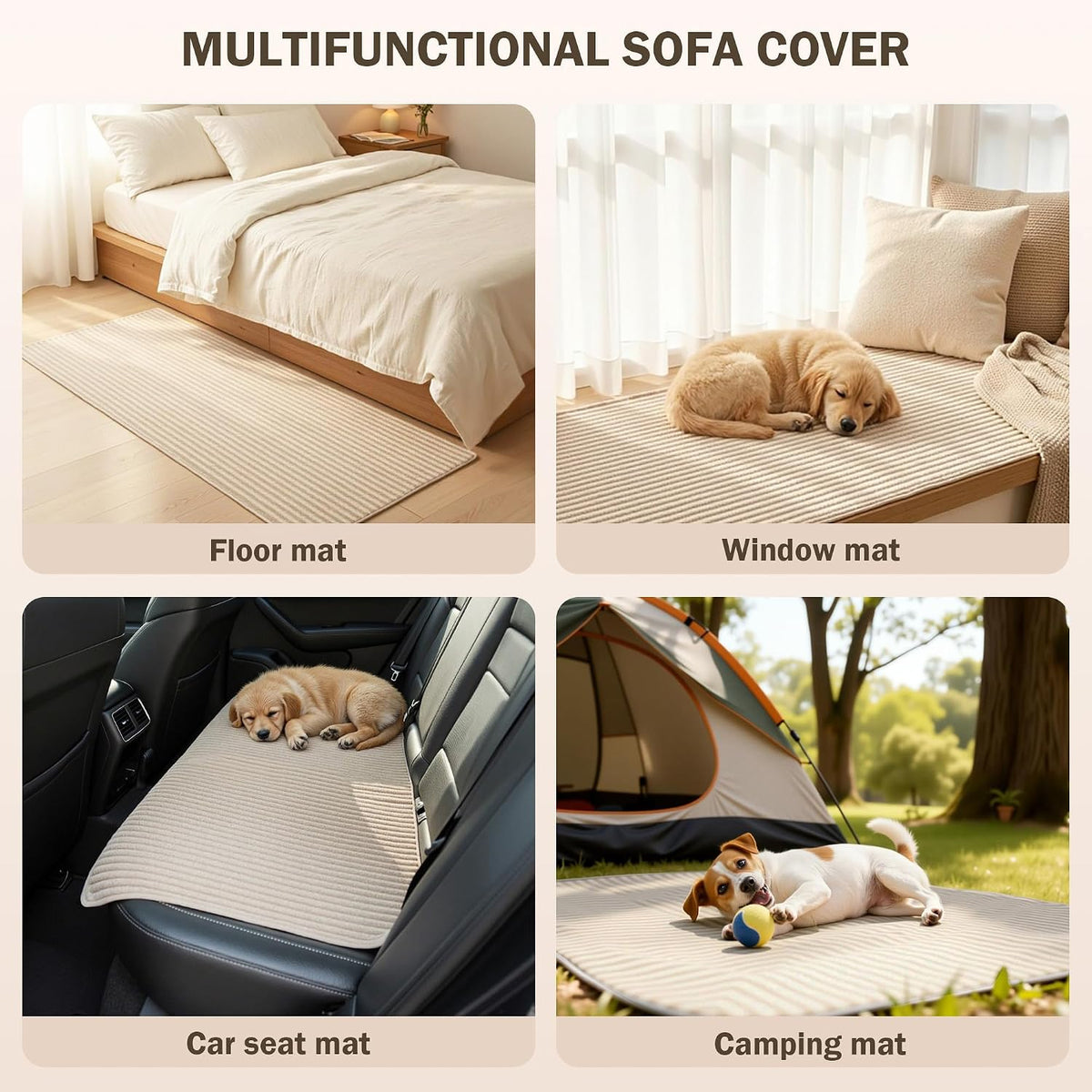 MEETSKY Waterproof Couch Cover for Sofa, Non Slip Washable Sofa Protector
